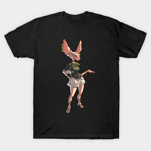 Stylish Cat woman T-Shirt by animalartium@gmail.com